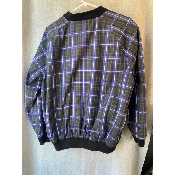 Vintage ProQuip Ladies Large Tartan Plaid Windbreaker Golf Jacket - Picture 3 of 3